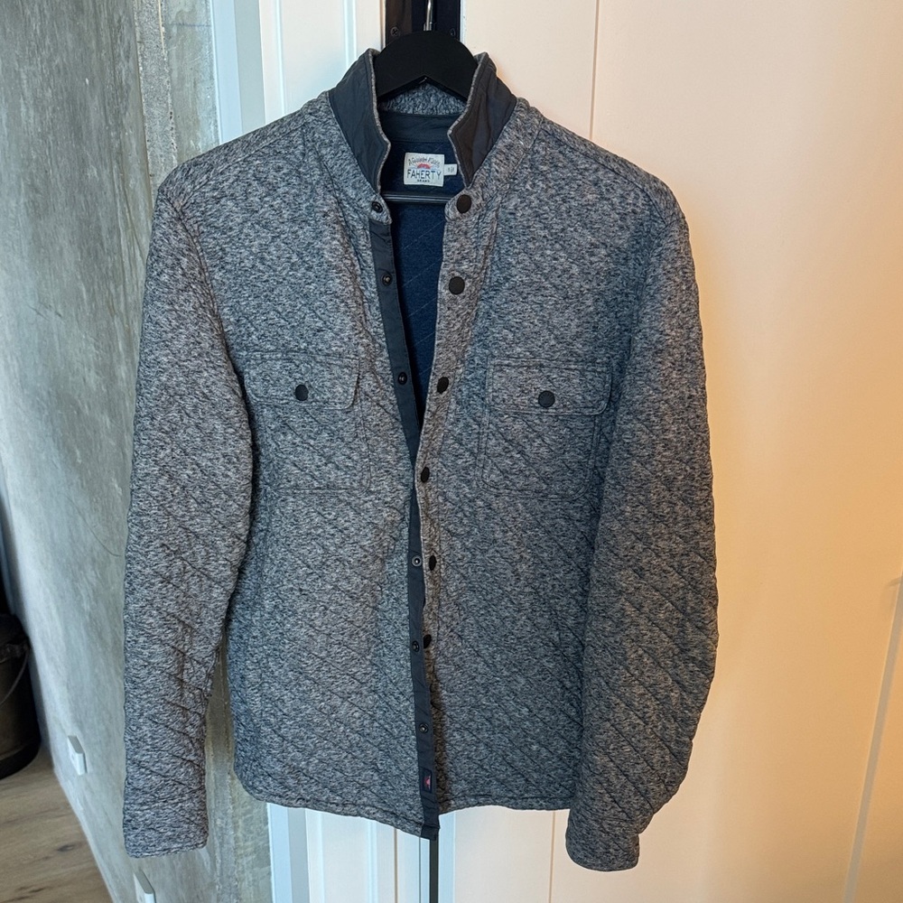 Faherty Men’s Epic Quilted Fleece CPO Quilted Jacket (barely won)